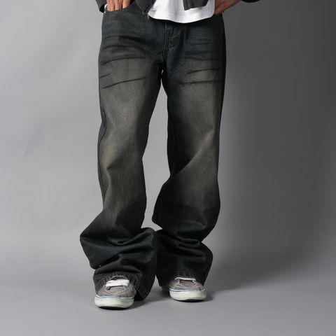 LAX, straight cut denim (junkyard) / デニムパンツ (ウォッシュドブルー)