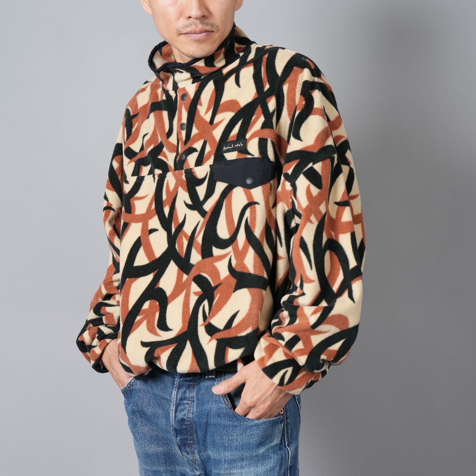 SM-YS1-0000-061 / FLEECE PLOVR / TRIVAL CAMO / フリースプルオーバ フリース (トラベルカモ)