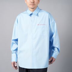 【ラスト1点】L/S SHIRTS / ロングスリーブシャツ / 長袖シャツ (ブルー)