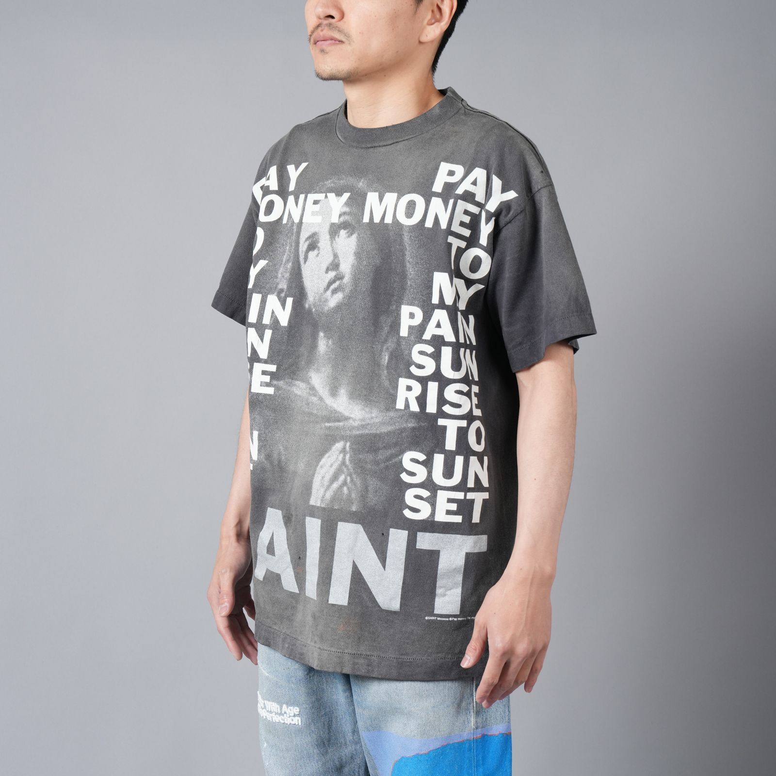 【ラスト1点】[3月23日(土)10時発売!!] 【限定】SM-YS8-0000-C49 / PTP_SS TEE / STAY REAL / BLK / Tシャツ (ブラック)