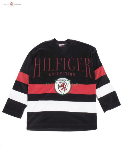 【ラスト1点】 HC Velour Hockey Sweatshirt / ベロア ホッケーシャツ (ブラック)
