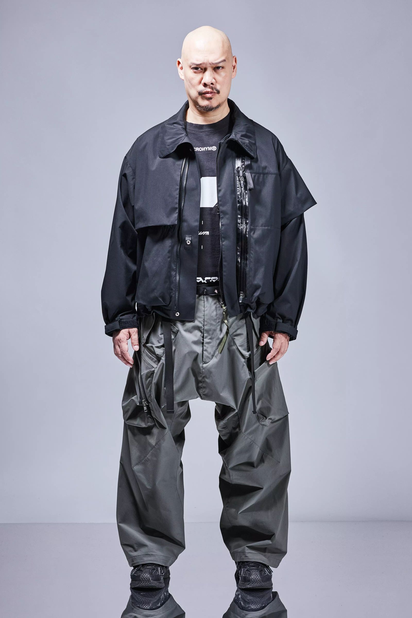 【ラスト1点】J115K-E / Encapsulated Nylon Interops Jacket Gen. 1 / エンキャプスレイテッド ナイロン インターロプス ジャケット  [ワイドフィット] (ブラック)