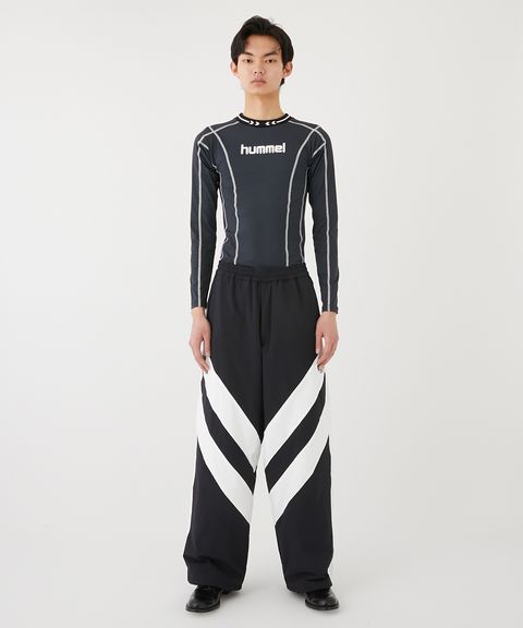 CHEVRON PUFFER NYLON TROUSER / ナイロントラウザー (ブラック/ホワイト)