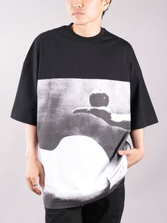 【ラスト1点】 プリント Tシャツ / ドロップショルダー / ブラック