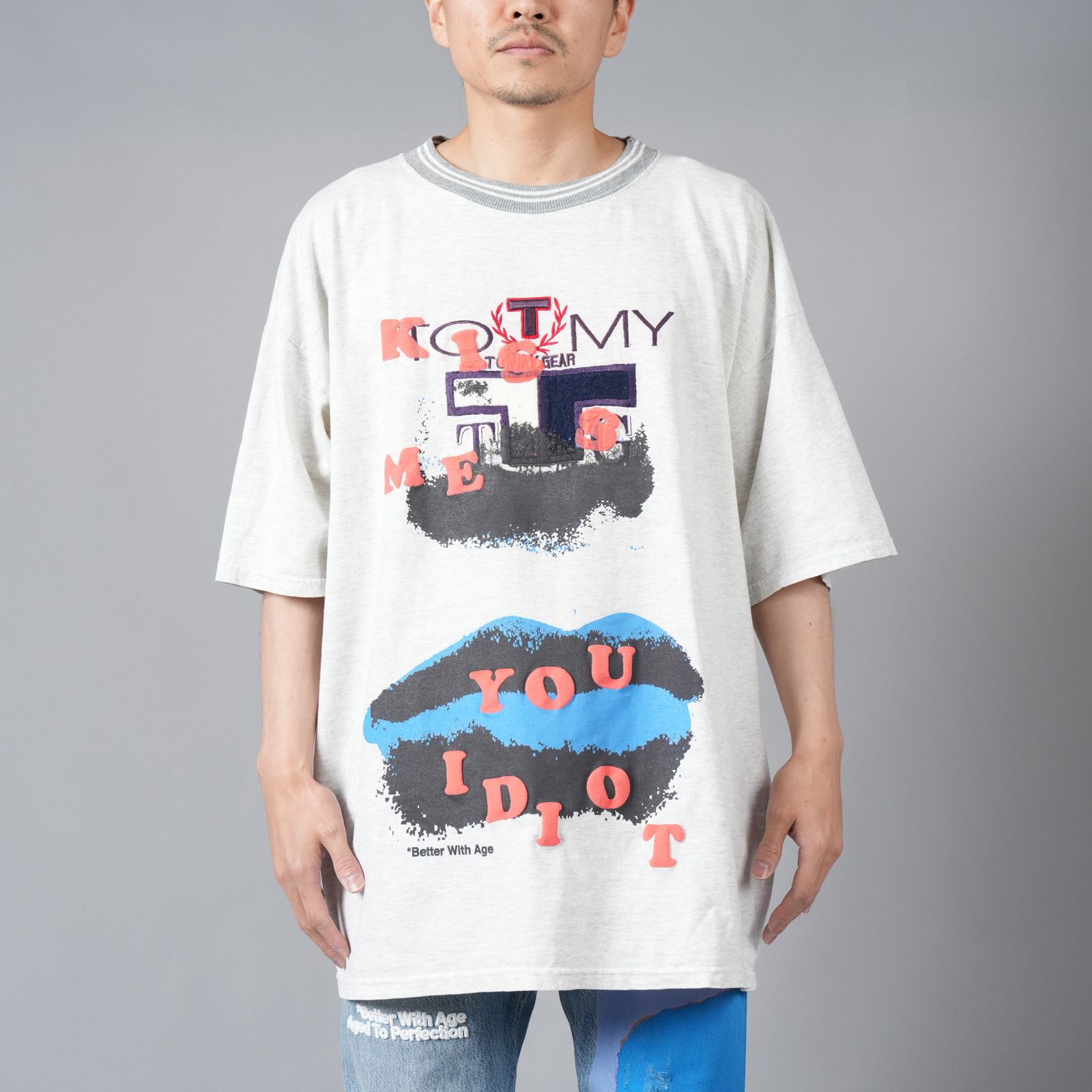 Kissing Idiots Tee / キシング イディオツ Tシャツ [XXLサイズ] (グレー)