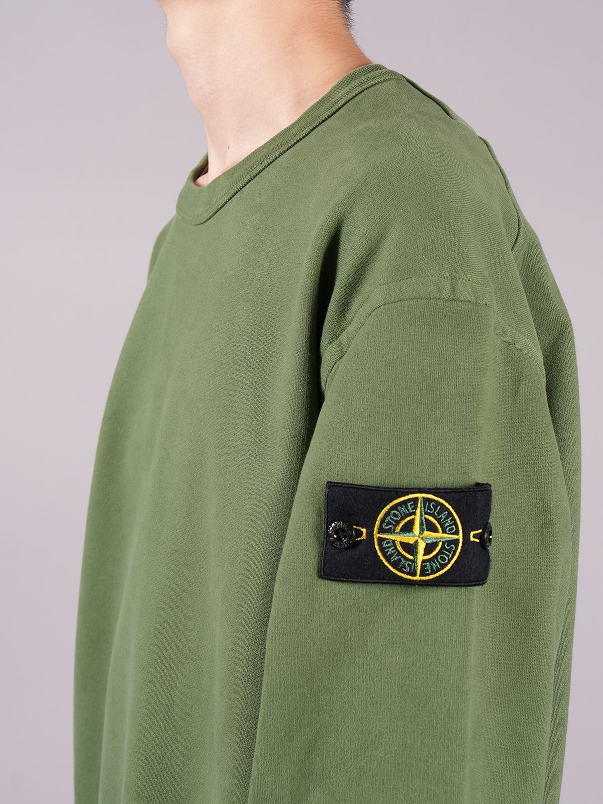 STONE ISLAND - 【ラスト1点】 BRUSHED COTTON FLEECE, GARMENT DYED ...