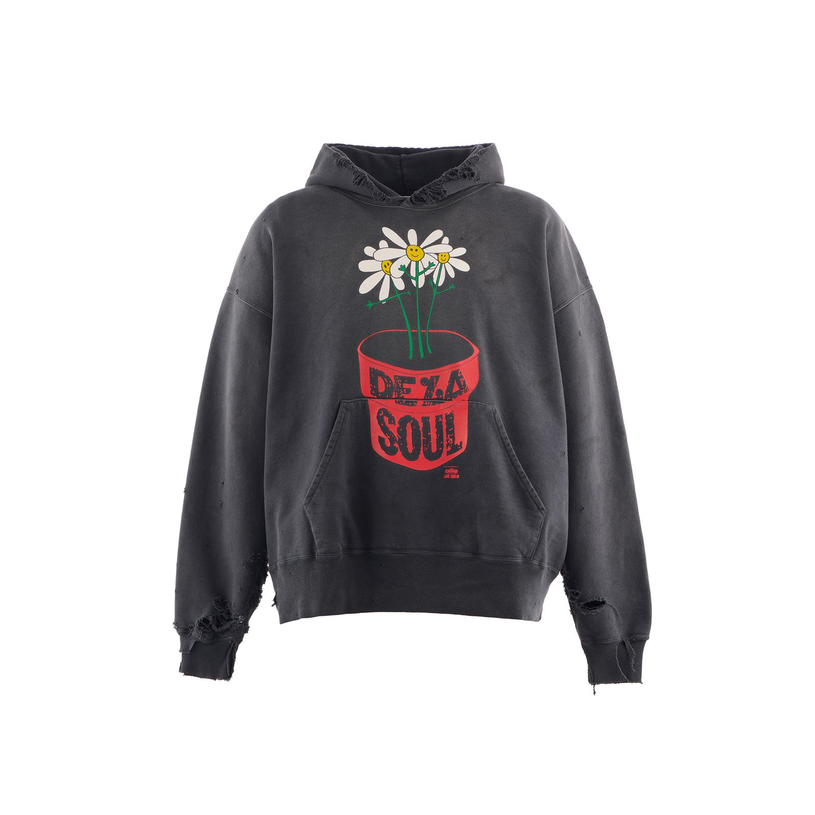 【コラボ】SM-HR1-0000-C19 / DLS_HOODIE / DE LA SOUL / BLACK / パーカー・フーディー (ブラック)
