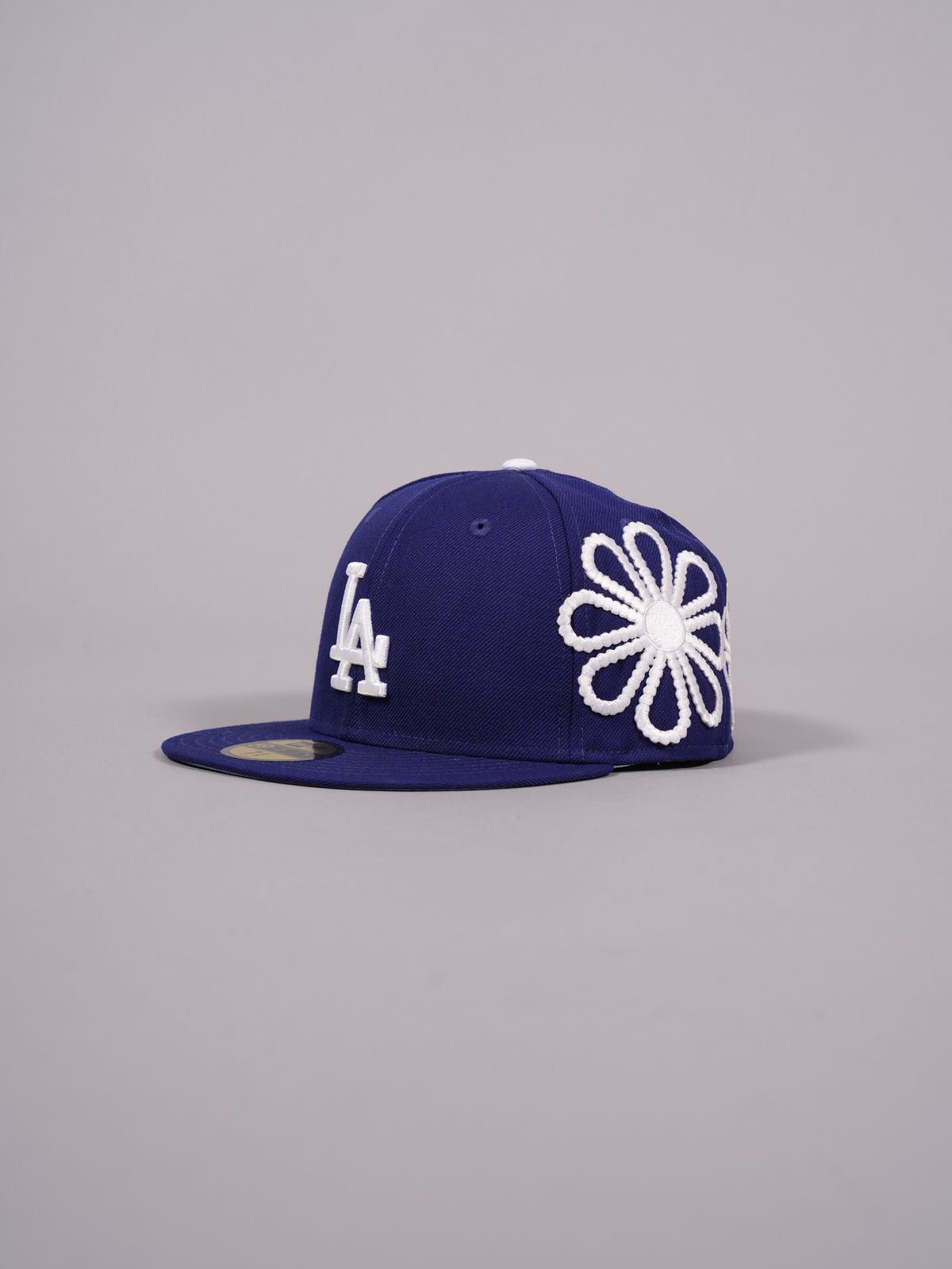 【残りわずか】 ROYAL LA W/WHITE DODGERS FITTED /  59FIFTY / ベースボールキャップ 【カスタム】  (ブルー/グレー)