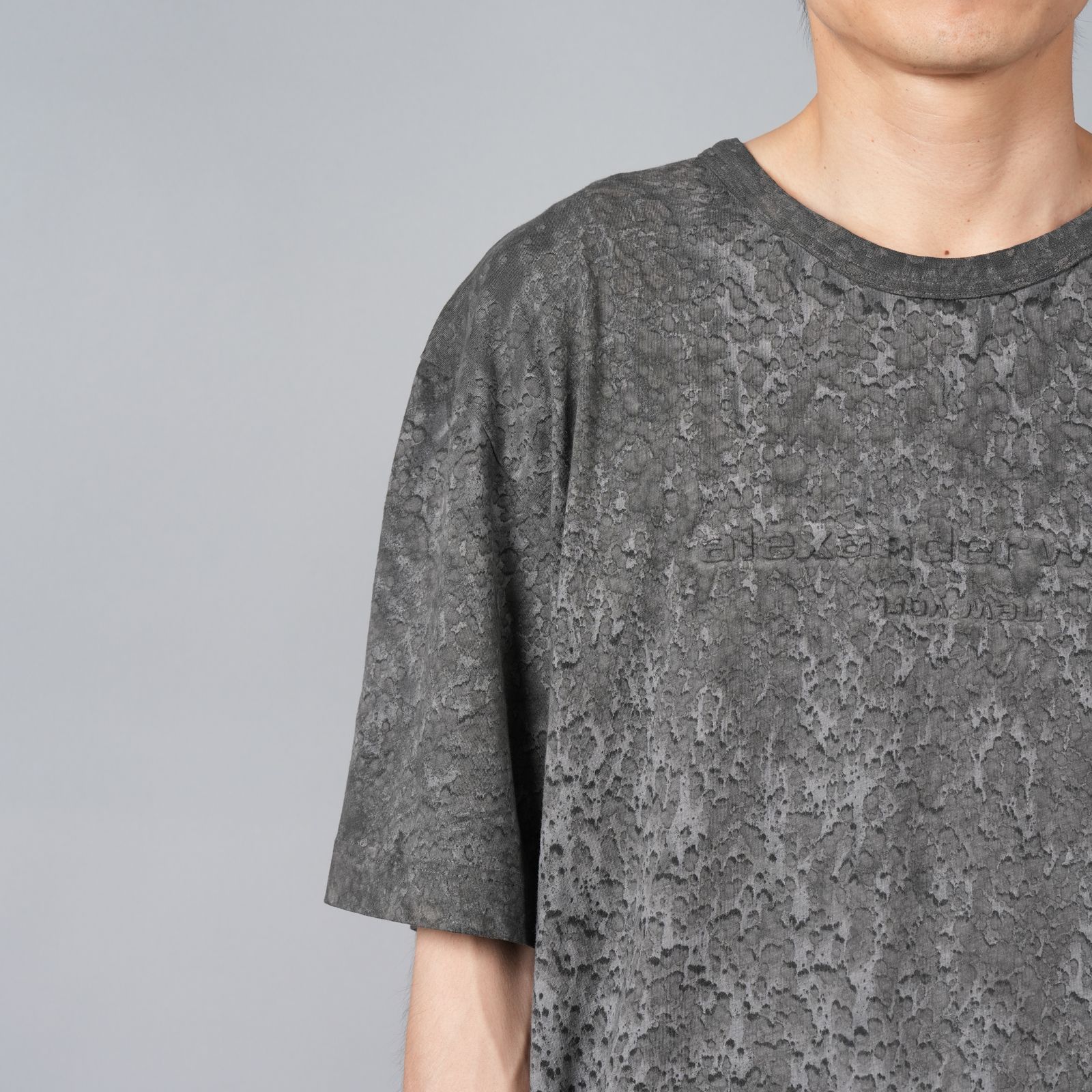 alexander wang - エンボスロゴ スプラッター コットンヘンプ
