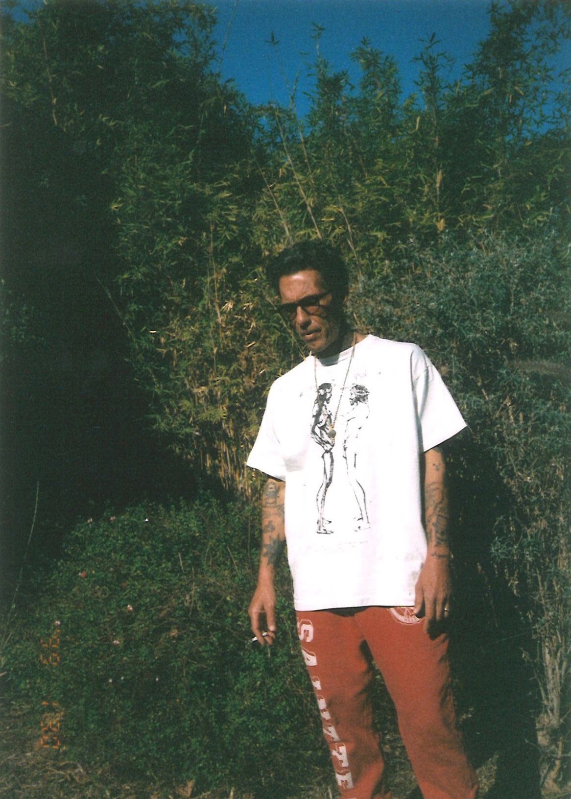 ラスト1点 / SM-S21-0000-045 / SMxDENIMTEARS SS TEE_WHT / セントマイケル x デニムティアーズ ロTシャツ (ホワイト)
