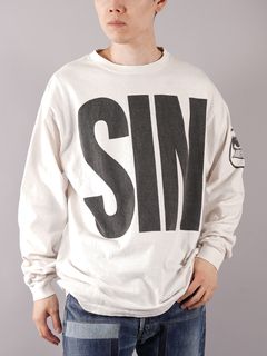 ラスト1点 / SM-A21-0000-015/LS TEE_SIN / ロングスリーブTシャツ  (ホワイト)