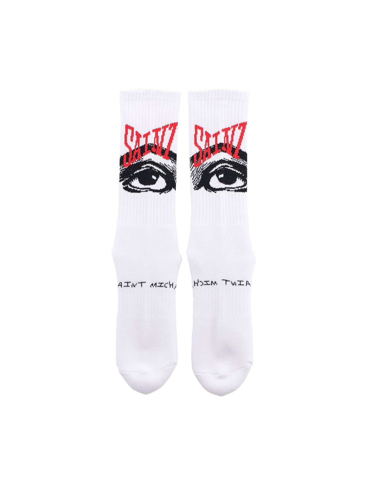 ラスト1点 / SM-A22-0000-100 / SOCKS / EYE / WHITE   (ホワイト)