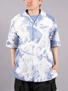 【ラスト1点】 TRANSPARENT FLOWER SHIRTS / フラワーシャツ (ブルー)