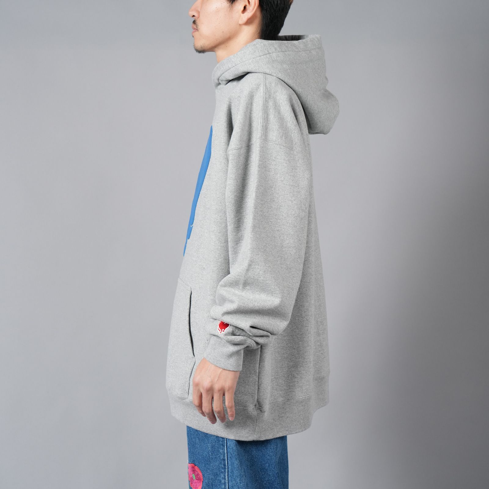 【ラスト1点】 HEART LOGO HOODIE /  ハートロゴ フーディー (グレー)
