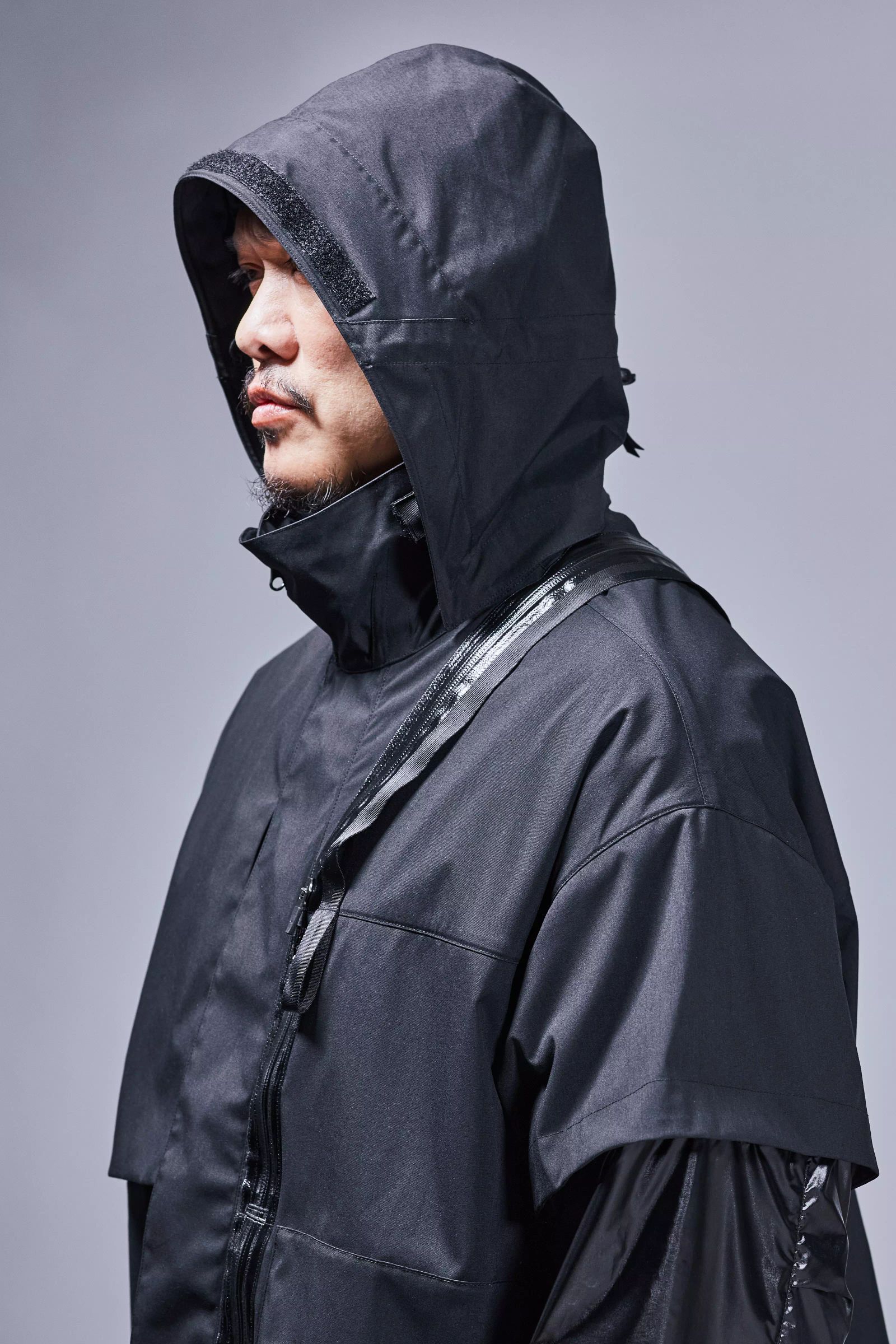 【ラスト1点】J115K-E / Encapsulated Nylon Interops Jacket Gen. 1 / エンキャプスレイテッド ナイロン インターロプス ジャケット  [ワイドフィット] (ブラック)