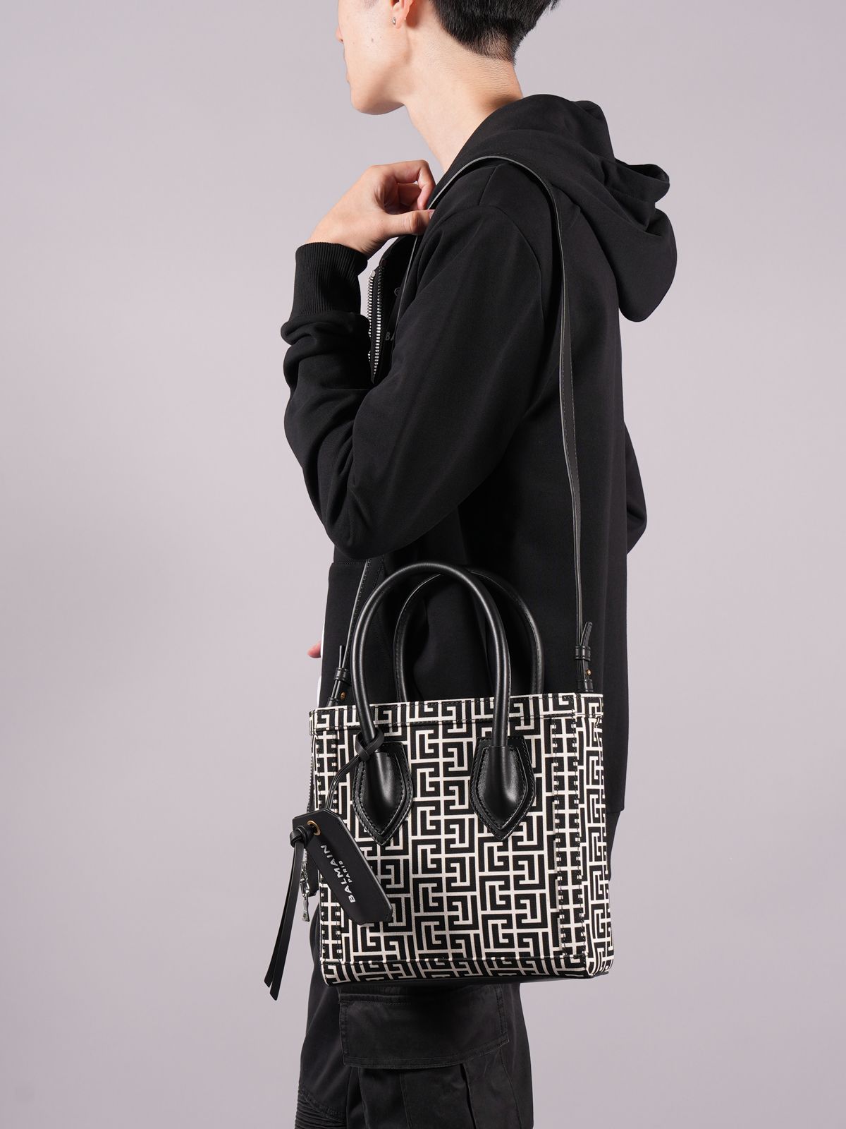 BALMAIN - 【ラスト1点】BF 1 BAG B-ARMY SHOPPER 42 - CANVAS