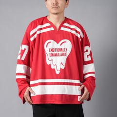【ラスト1点】HOCKEY JERSEY /  ホッケージャージー (レッド)