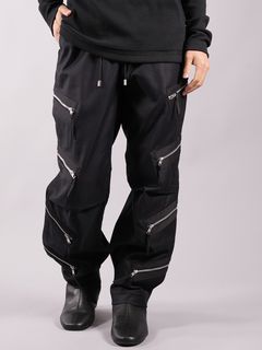 【ラスト1点】 ZIPPER PANTS / カーゴパンツ / ブラック
