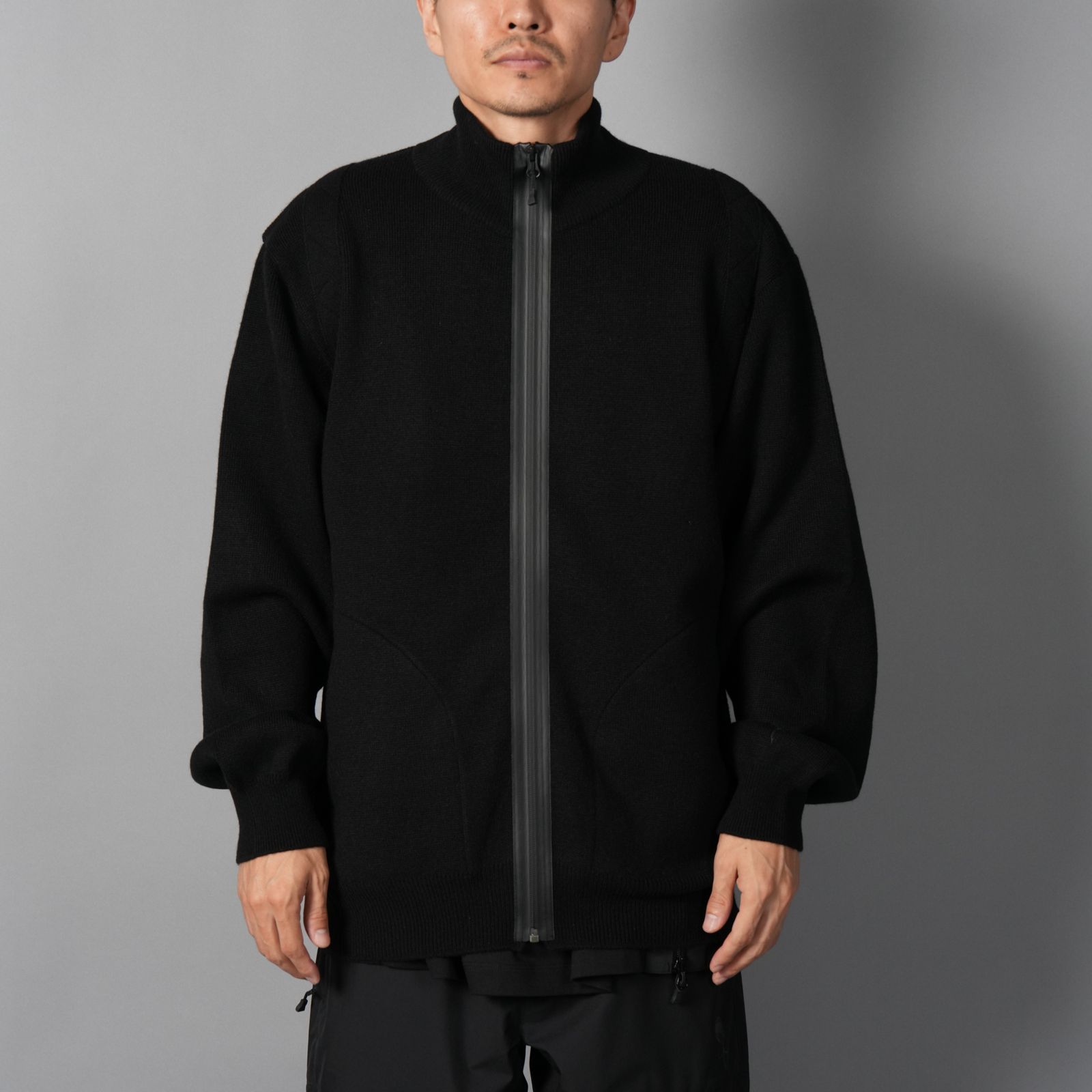【限定】CASHMERE DRIVER'S KNIT / カシミア ドライバーズニット (ブラック)