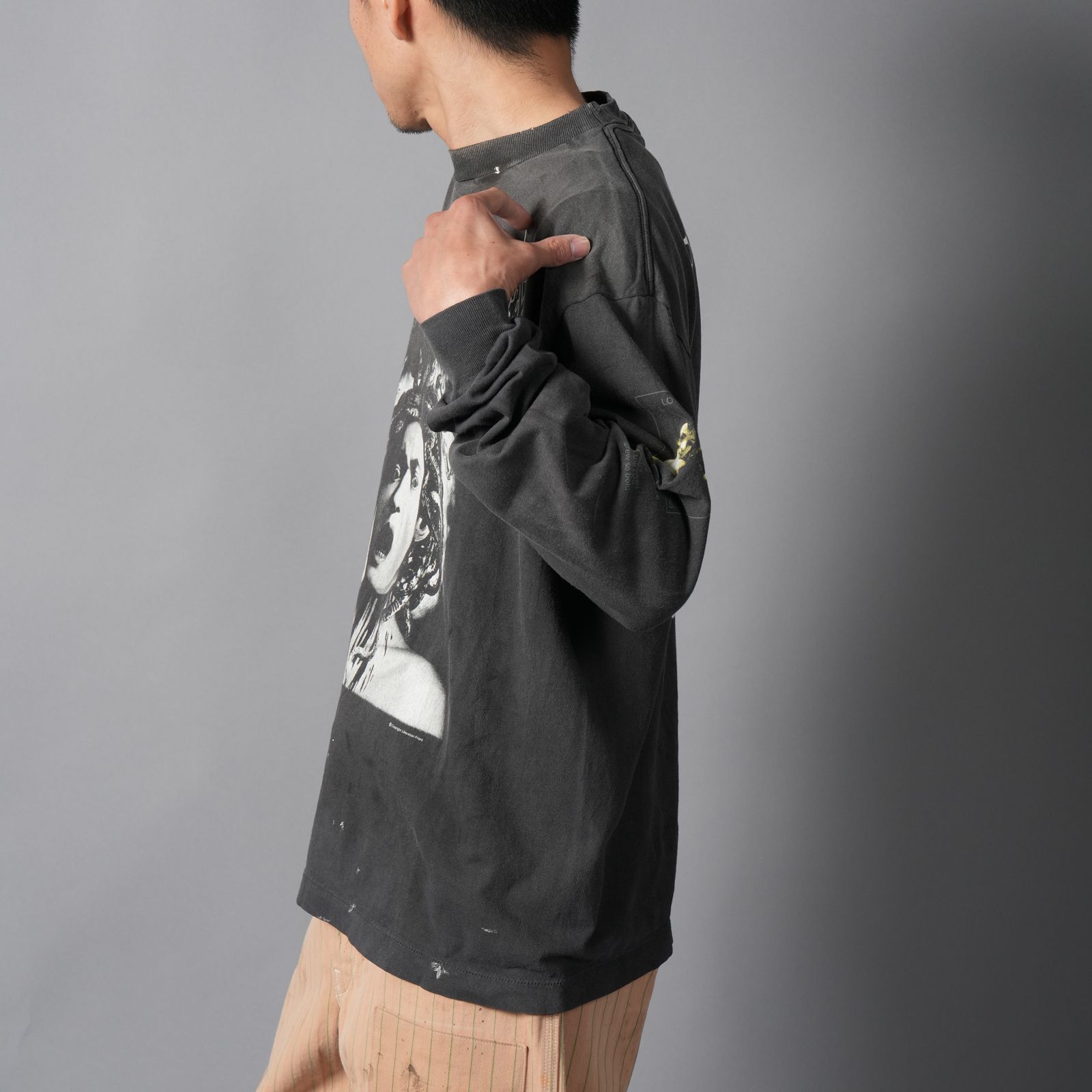 【残りわずか】SM-MK8-0000-028 / LS T-SHIRT / MEDUSA / BLACK ロンT・カットソー (ブラック)