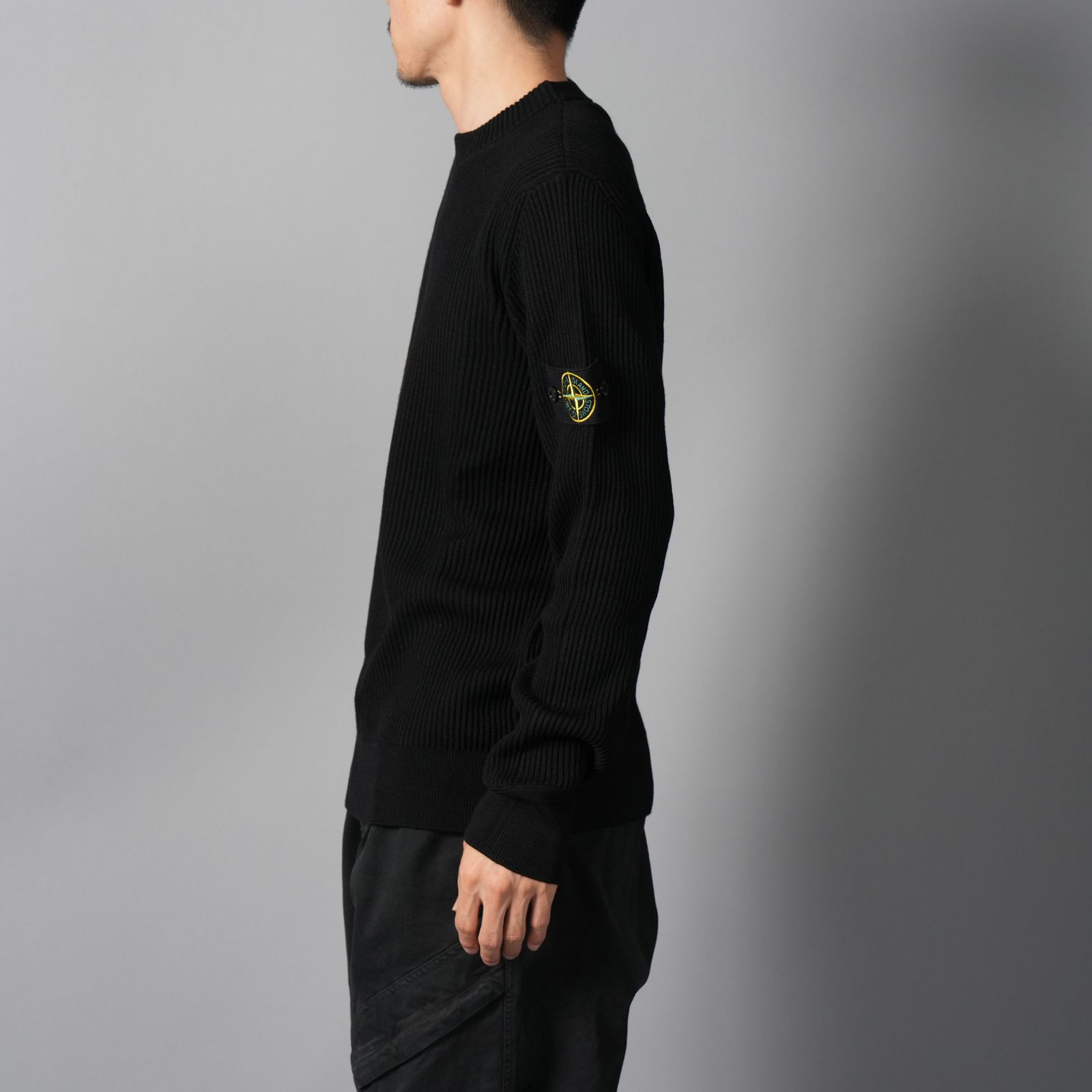 5100053 / FULL RIB RWS WOOL / ニットセーター (ブラック)
