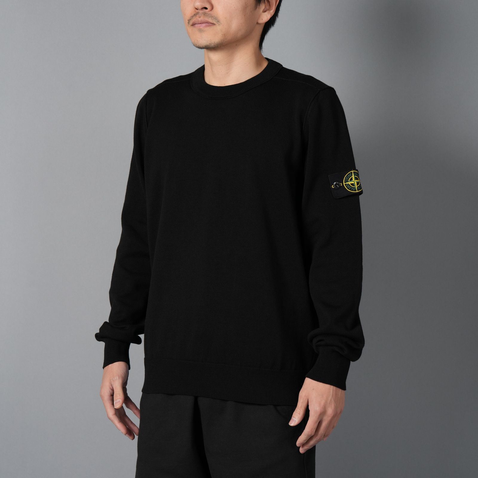 【ラスト1点】5100053 / SOFT ORGANIC COTTON / KNIT SWEATER / ニット  (ブラック)