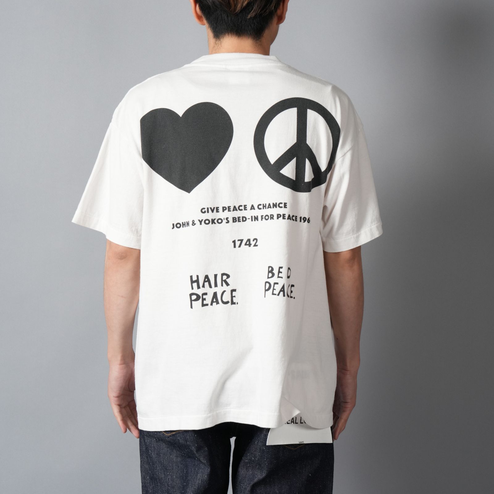 【ラスト1点】【コラボ】SM-MK8-0000-C27 / JL_SS T-SHIRT / IMAGINE PEACE / WHITE / Tシャツ(ホワイト)