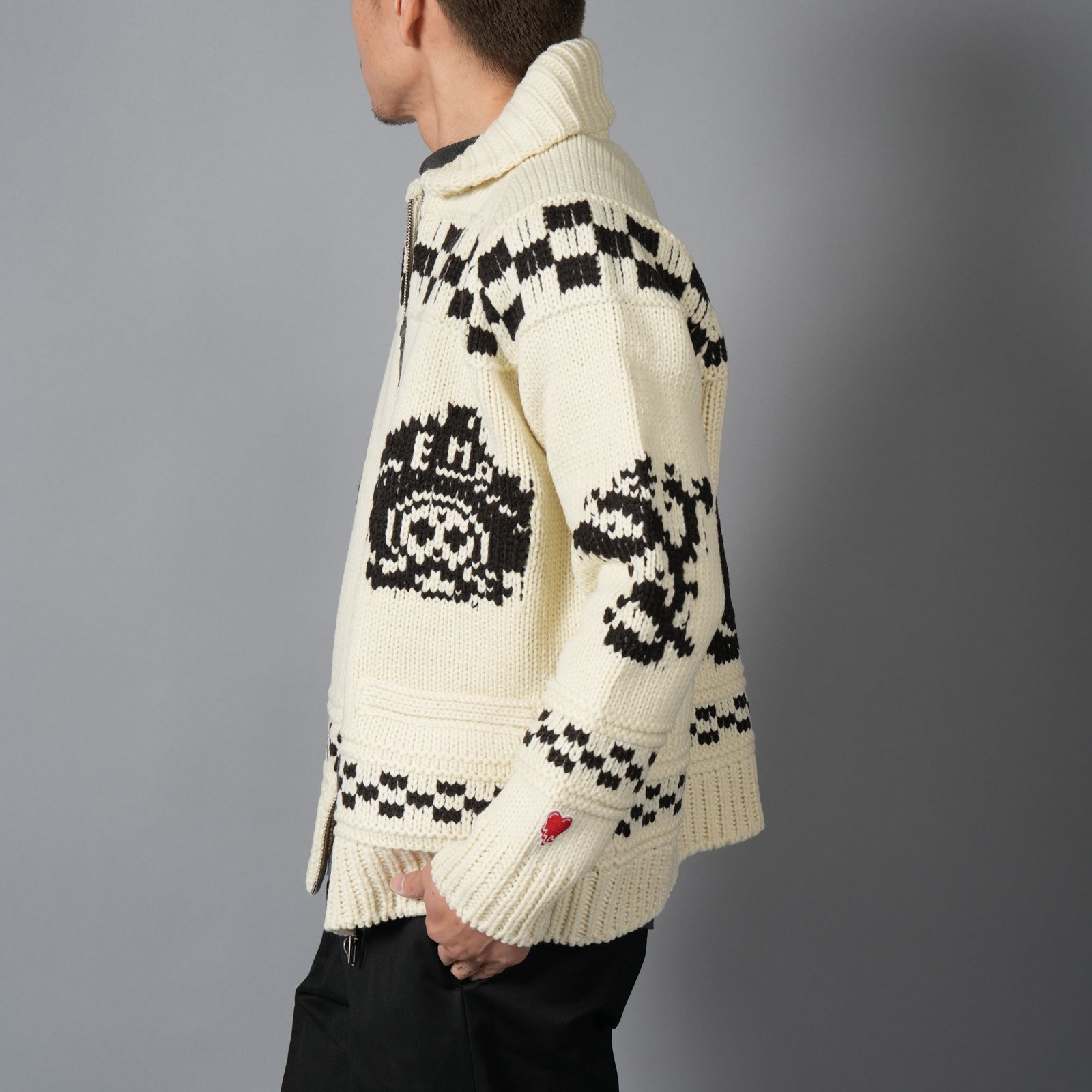 EU LATIN KNIT JACKET / ラテン ニットジャケット (アイボリー)