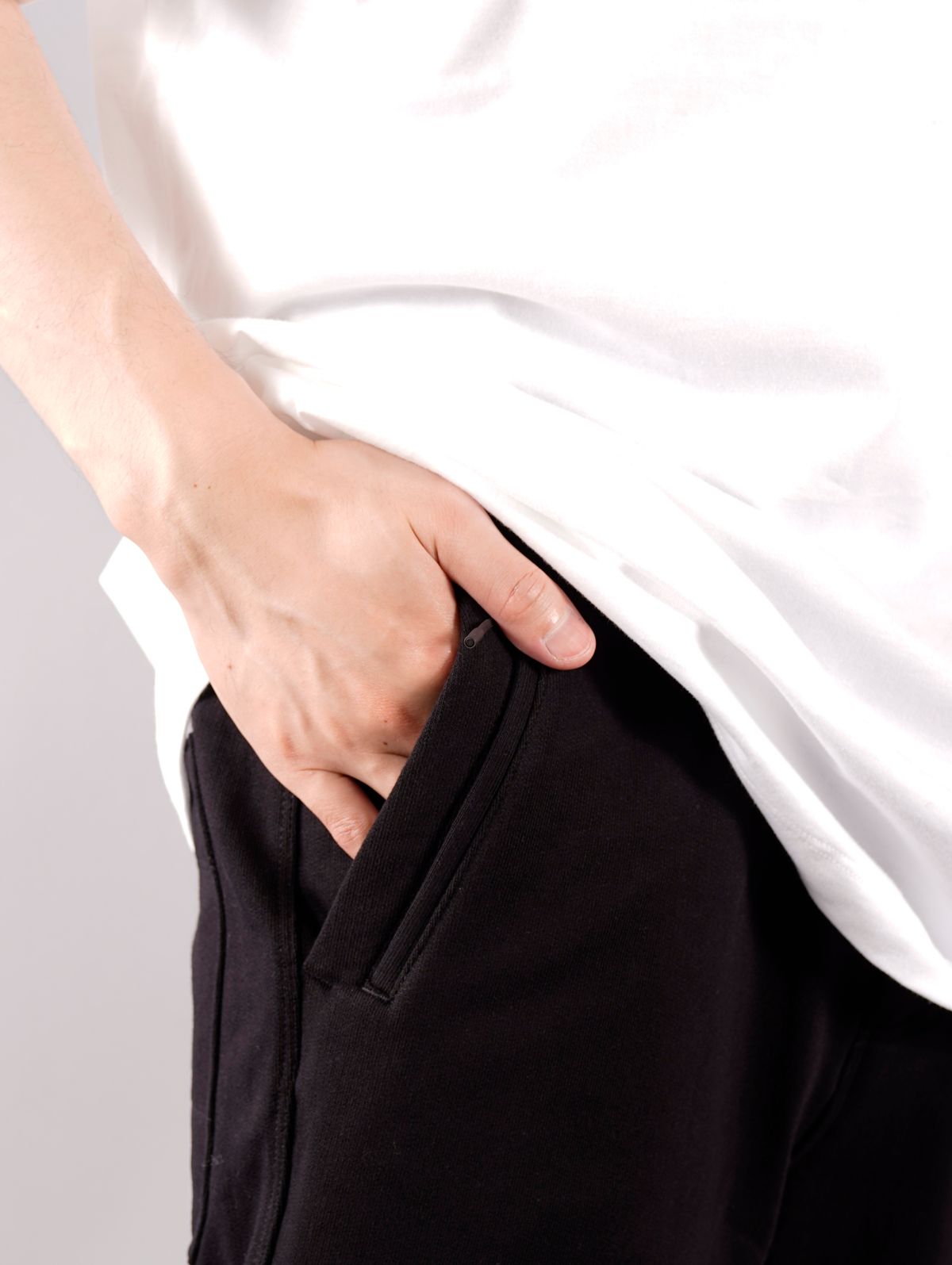 ラスト1点 / M CLASSIC TERRY CUFFED PANTS / メンズ クラシック テリー カフド パンツ スウェットパンツ (ブラック)