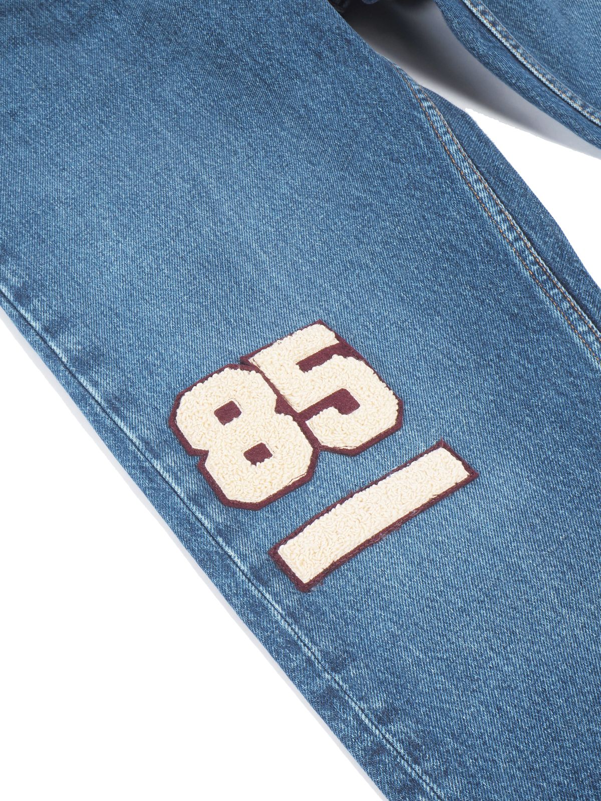 HC Crest Patch Cropped Wide Jeans / ヒルフィガーコレクション パッチ クロップド ワイドジーンズ (ネイビー)