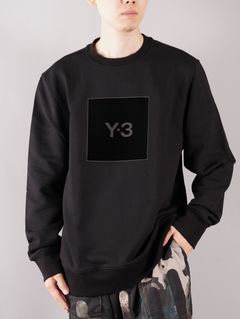 ラスト1点 / SQUARE LOGO CREW SWEATSHIRT / スクエア ロゴ クルースウェットシャツ (ブラック)