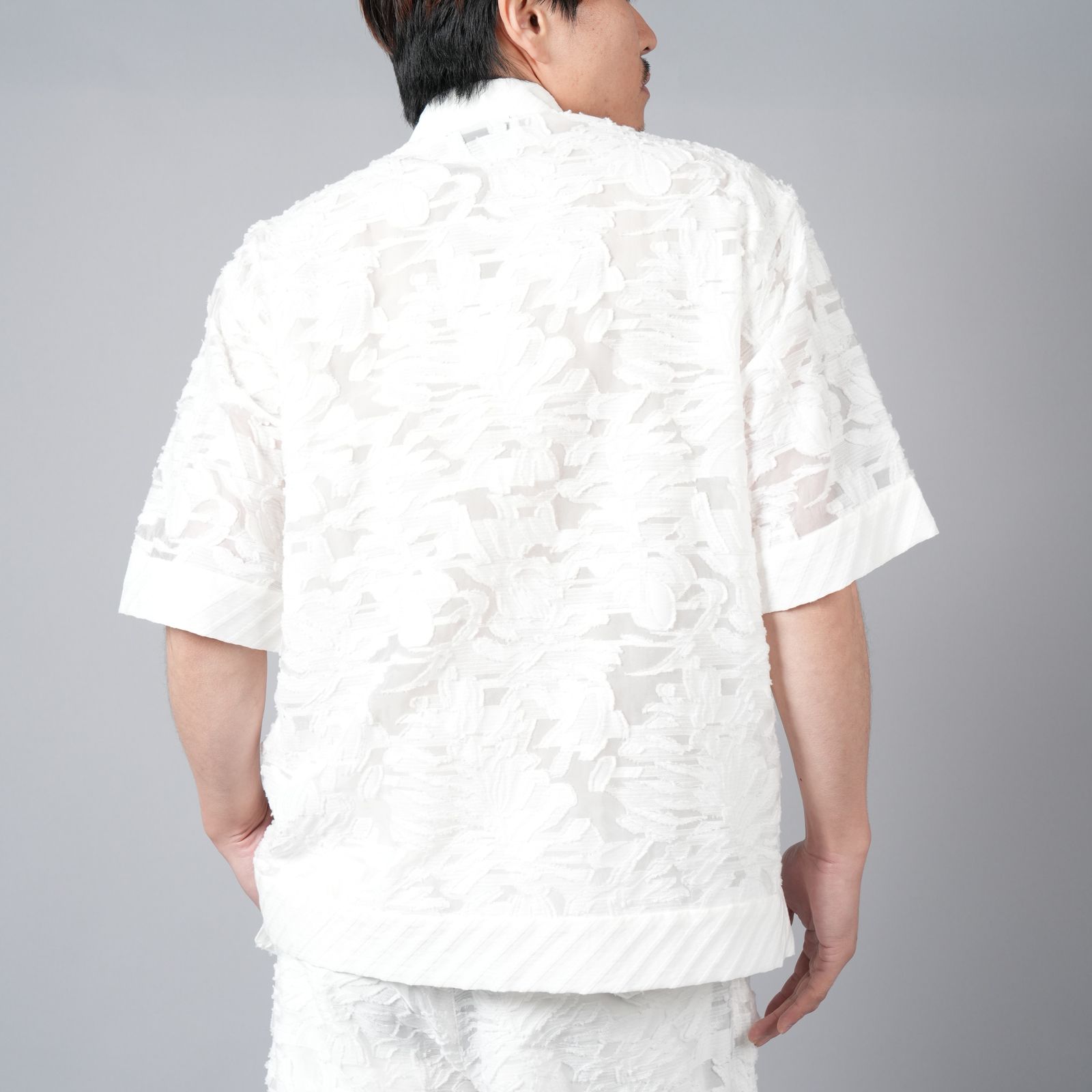 【ラスト1点】 CUT JACQUARD / カットジャガード (ホワイト)
