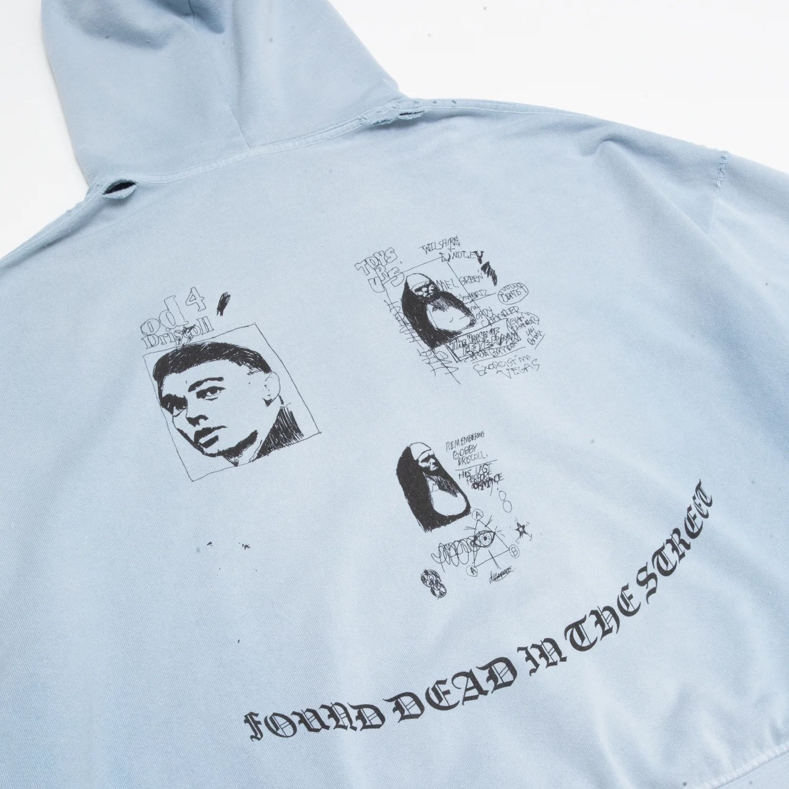 BOBBY DIRSCOLL HOODED SWEATSHIRT  / フーディー・パーカー (ベイビーブルー)