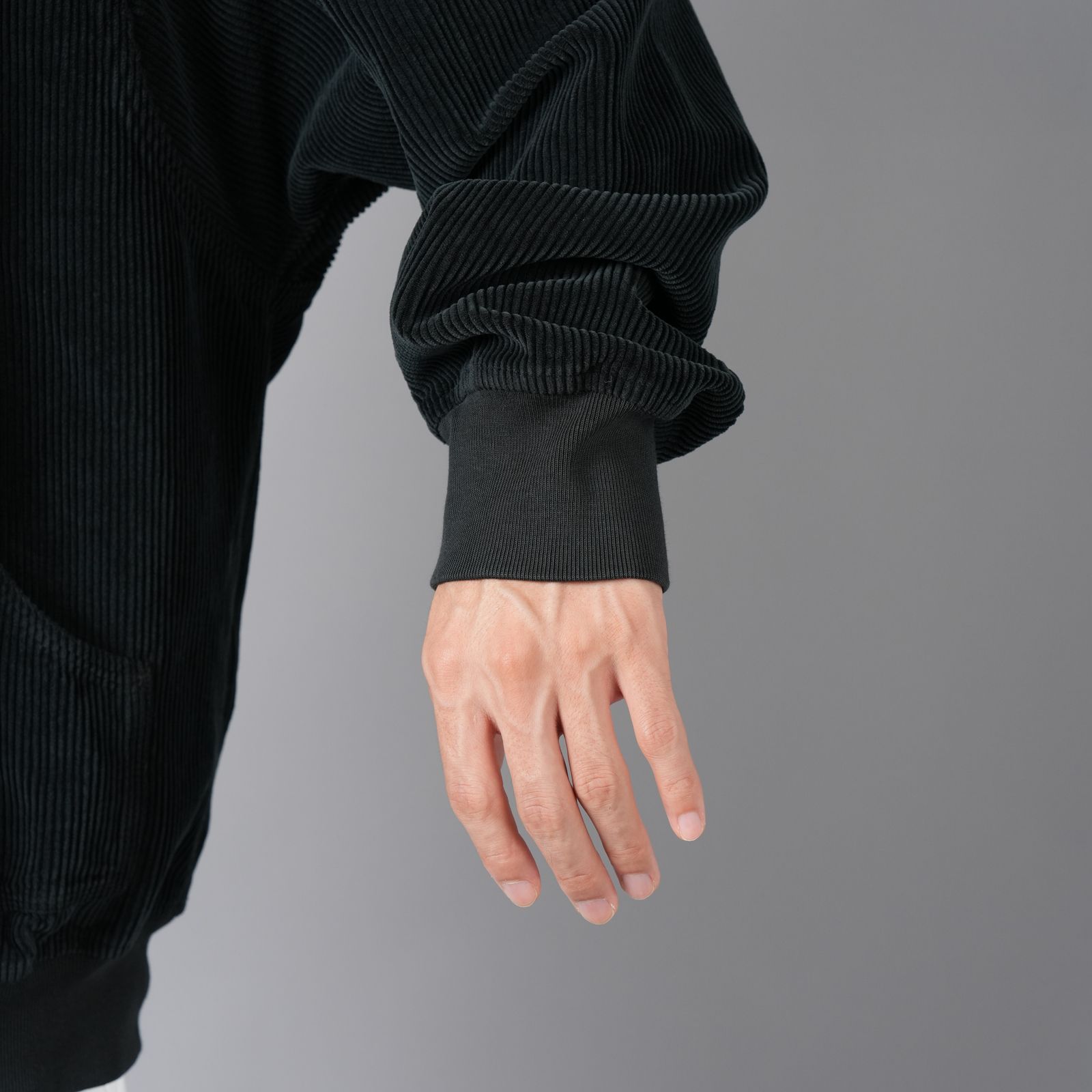 12106 ORGANIC COTTON CORDUROY 800 FROST FINISH / オーガニックコットン コーデュロイ アノラックジャケット (ブラック)