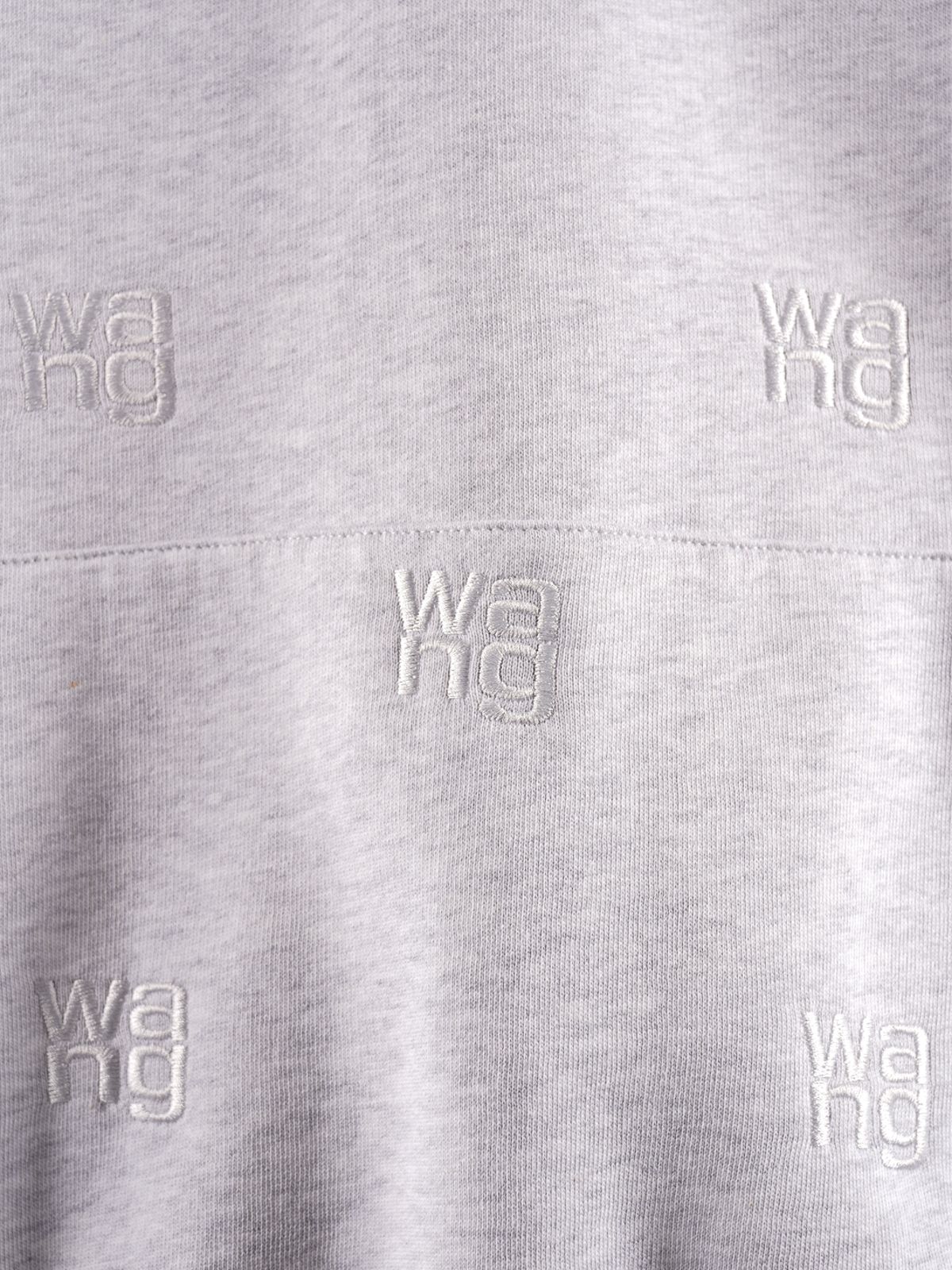 LONG SLEEVE HOODIE WITH ALLOVER EMBROIDERY / ロングスリーブフーディー ウィズ オールオーバー エンボロイダリー パーカー (ヘザーグレー)