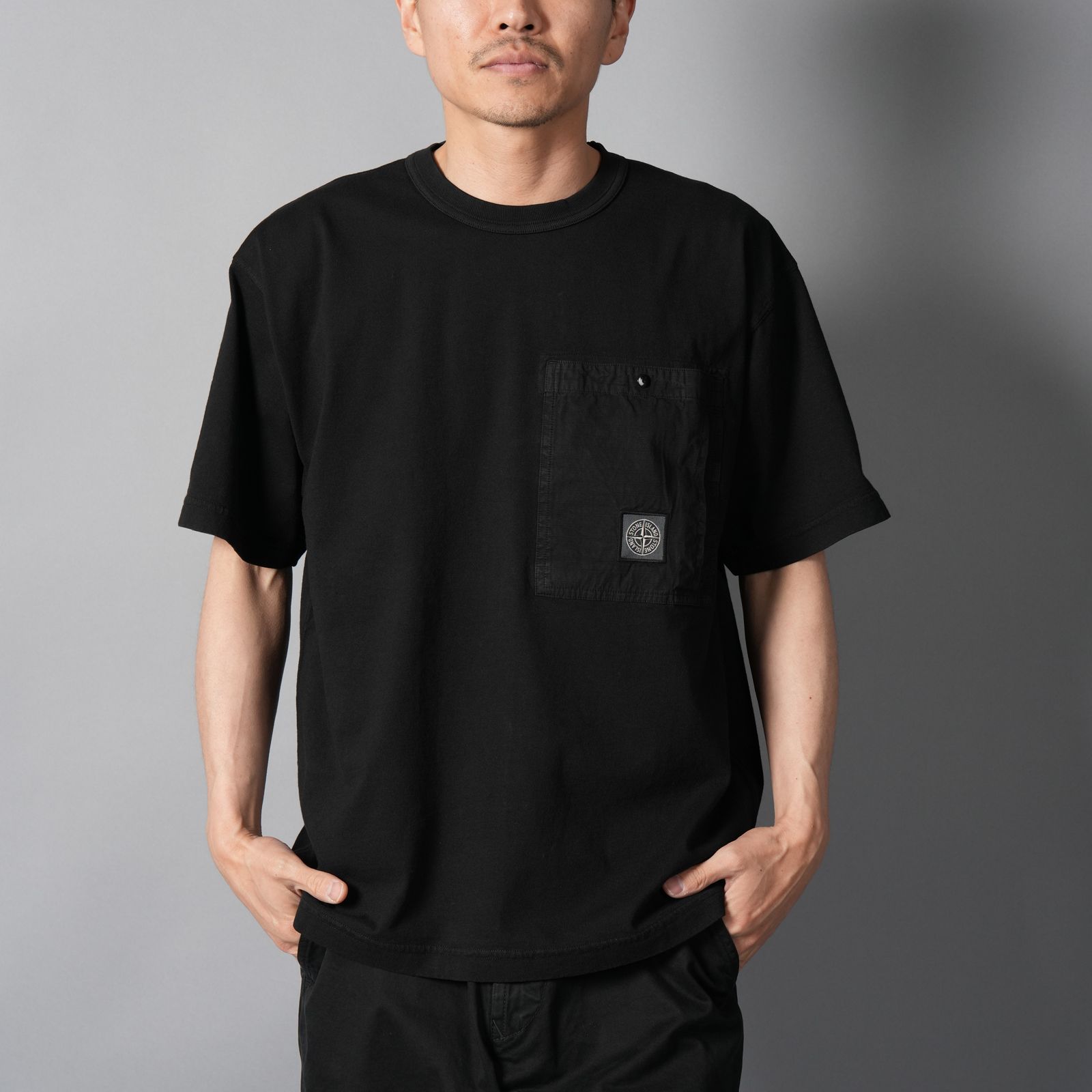 2100004 COMBED ORGANIC COTTON JERSEY / Tシャツ (ブラック)