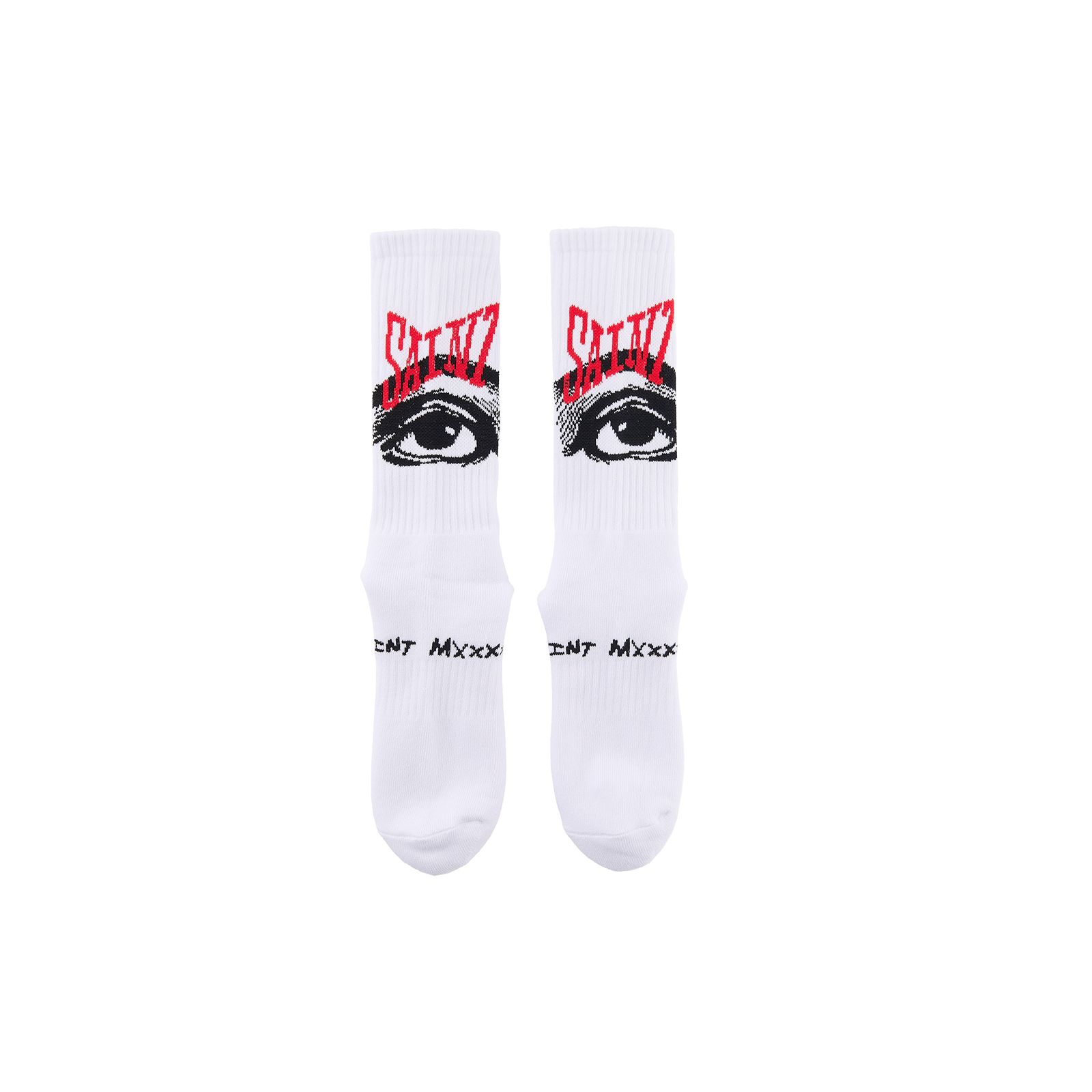 すぐ届く！ SAINT Mxxxxxx  EYE SOCKS ソックス ホワイト SAINT M×××××× - SM-HR1-0000-103 / SOCKS / EYE / WHITE