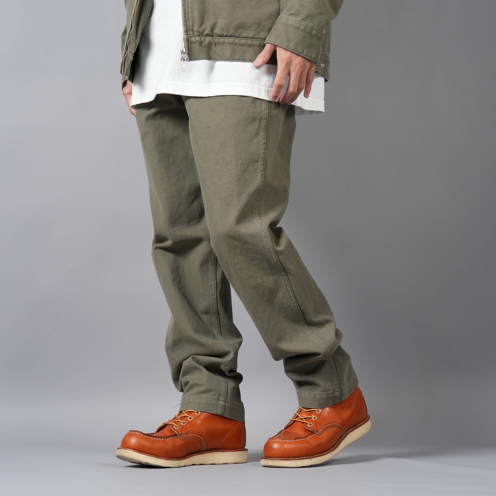 DUCK L-POCKET PANTS / パンツ (オリーブ)