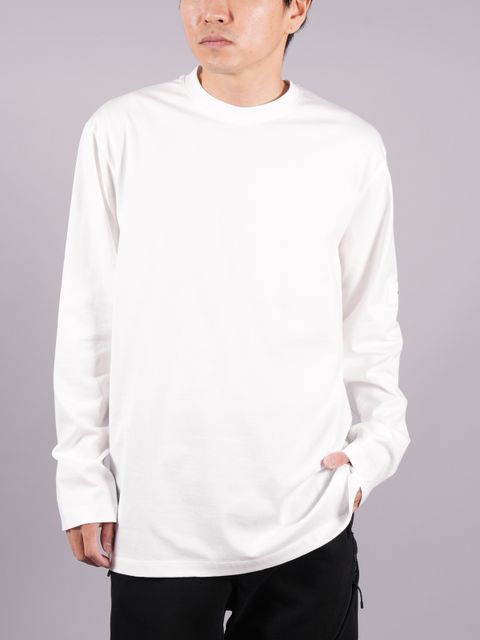 【ラスト1点】【定番商品】 LS TEE  / カットソー / ロンT 【ルーズフィット】 (コアホワイト)