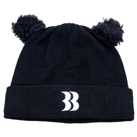 Removable Bear Ear Beanie / ベアービーニー (ブラック)