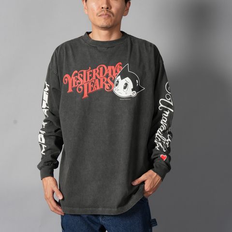 【コラボ】EU-MK1-0000-C09 / EU AB FAVE LS TEE  / BLACK / ロンT・カットソー (ブラック)