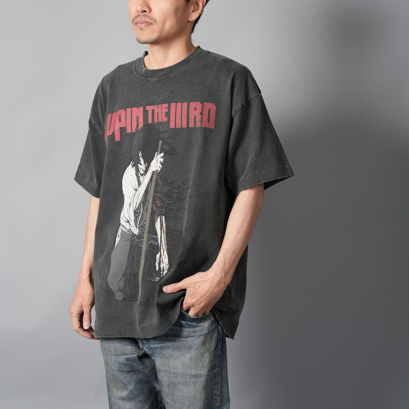 [LUPIN THE IIIRD]  S/S T-Shirt  (GOEMON)  / Tシャツ (ブラック)