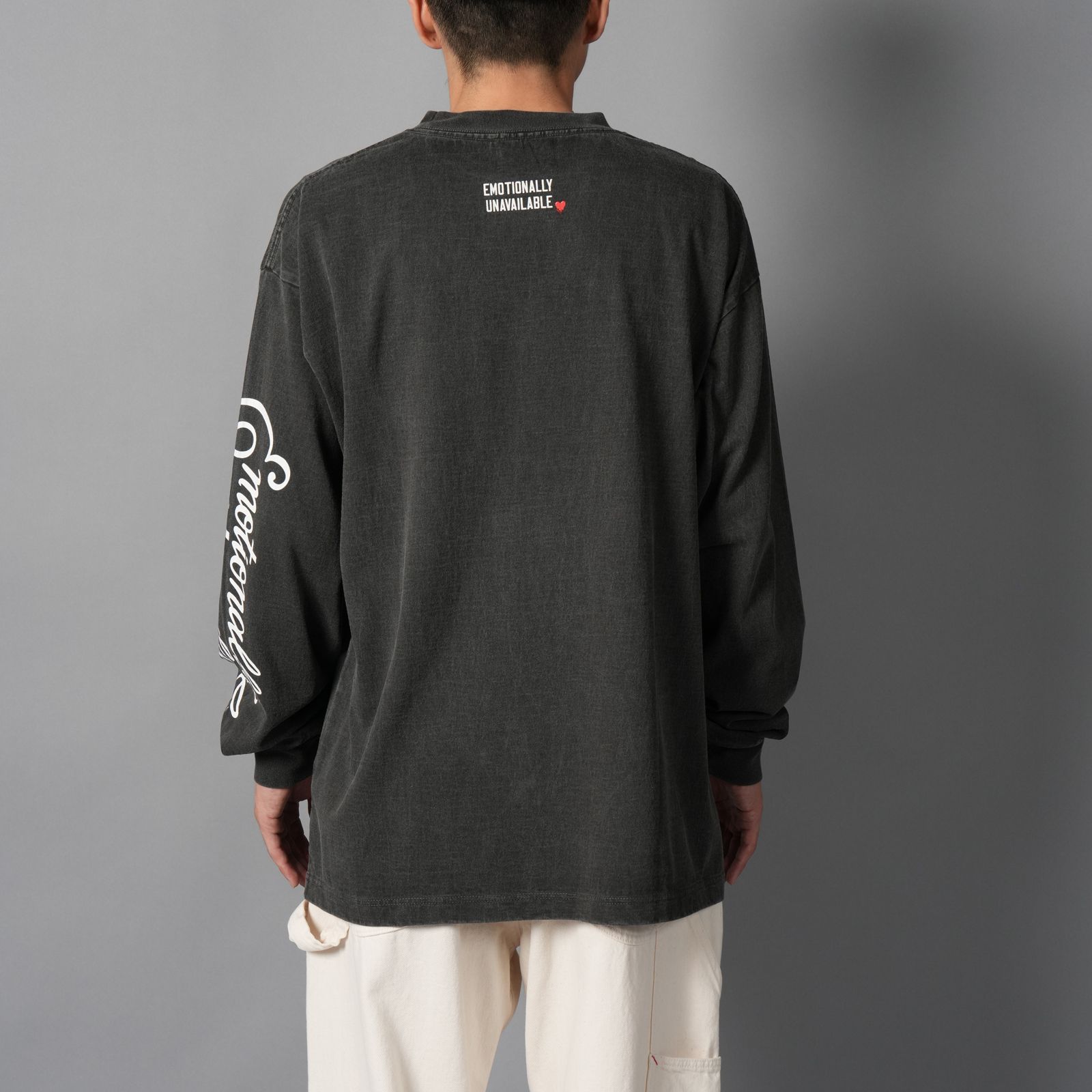 【コラボ】EU-HR1-0000-C11 / EU BG COLLAGE LS TEE / ロンT・カットソー (ブラック)