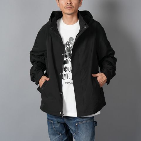 【ラスト1点】UTILITY RAIN JACKET / ユーティリティー レインジャケット  (ジェッドブラック)