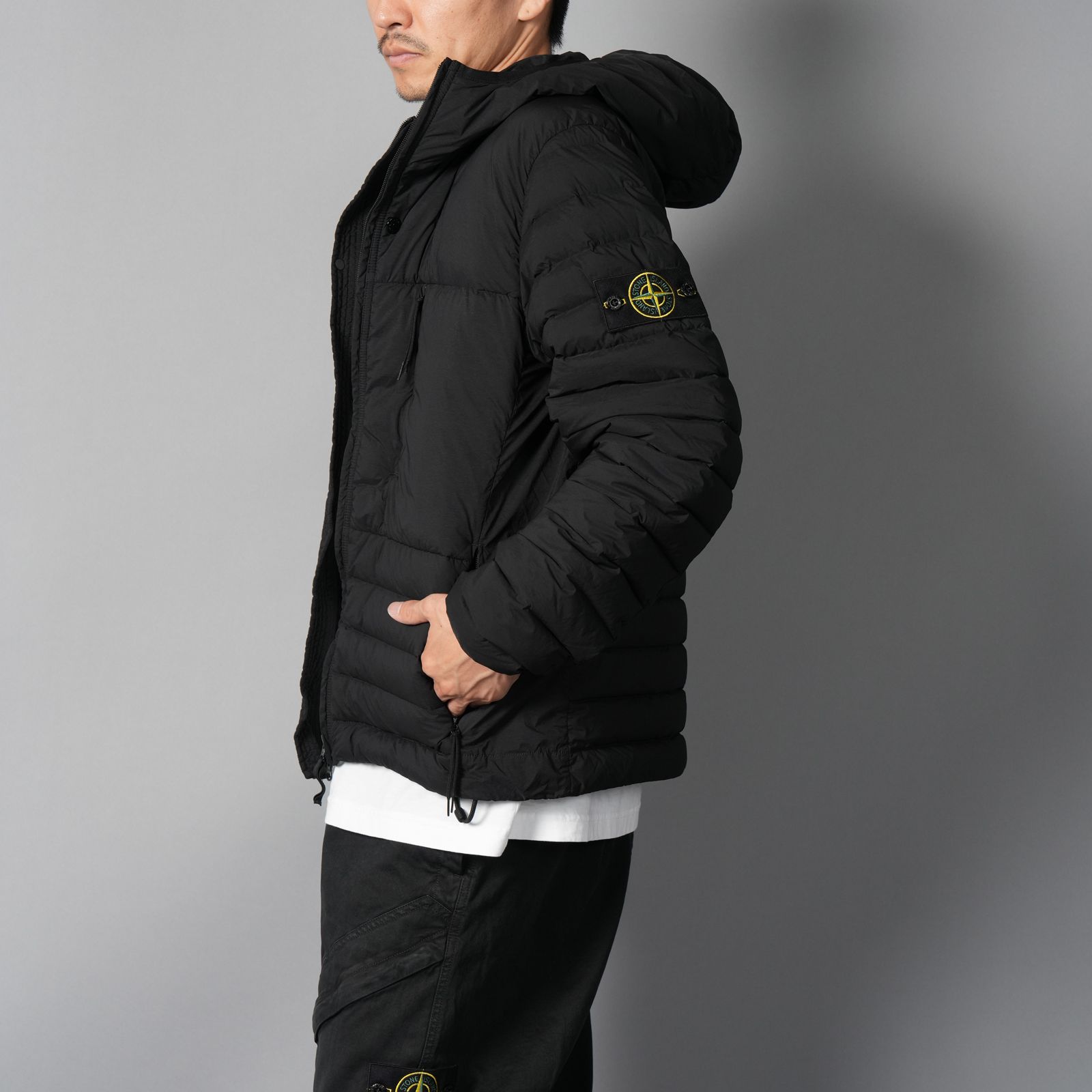 stone island ガーメントダイジャケット　S　ブラック 楽天市場】Stone Island ストーンアイランド ガーメントダイ