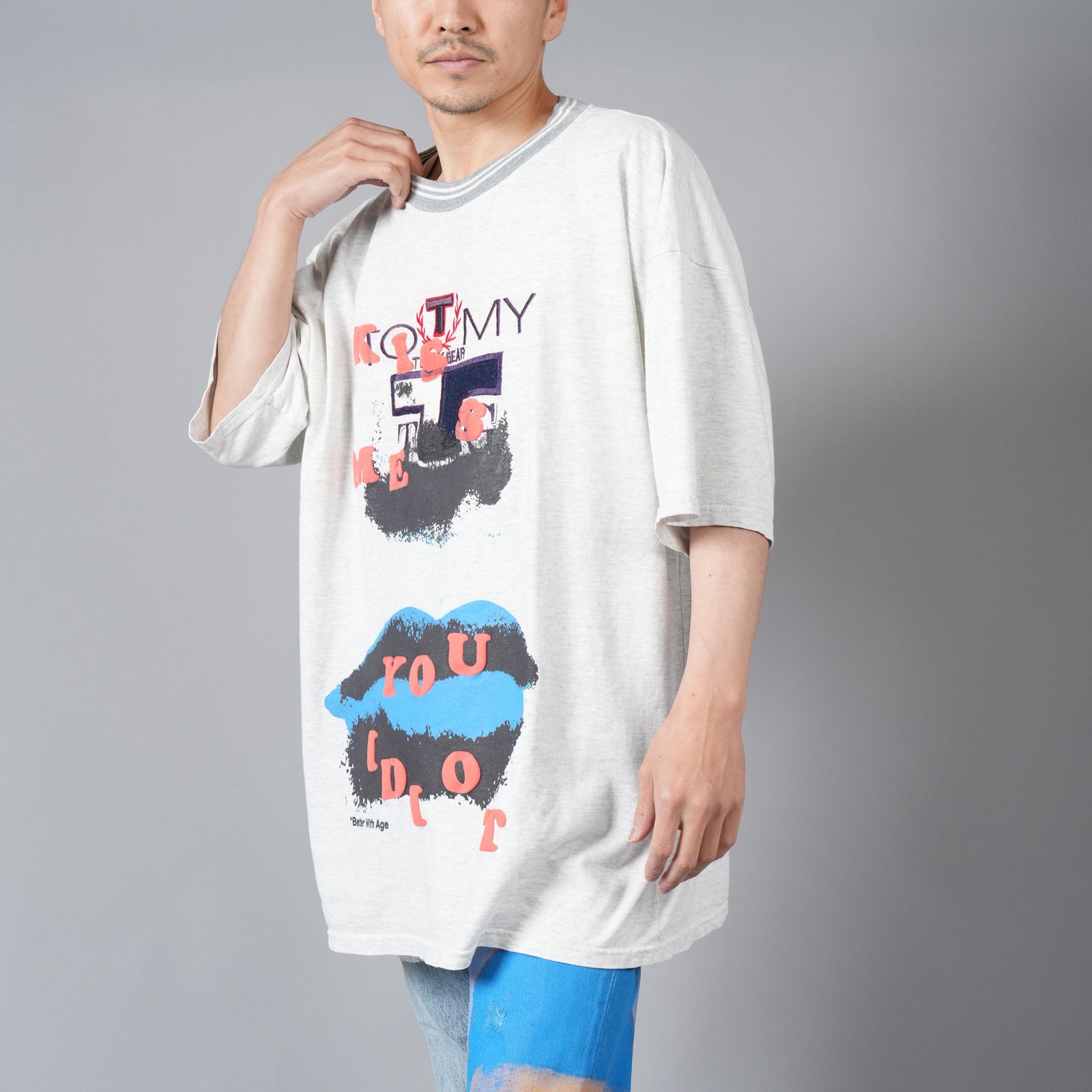 Kissing Idiots Tee / キシング イディオツ Tシャツ [XXLサイズ] (グレー)