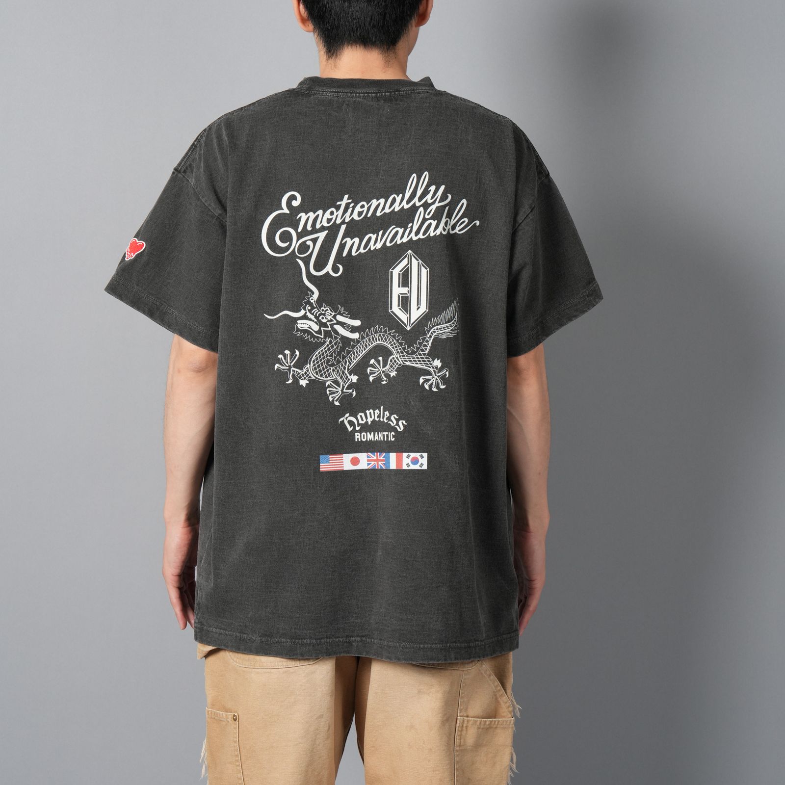 EU-HR8-0000-068 / EU DRAGON SS TEE / BLACK / Tシャツ (ブラック)