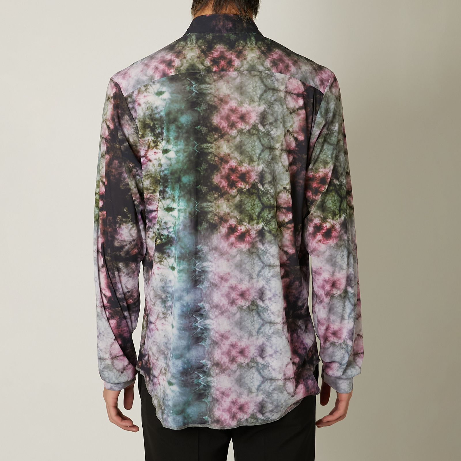 【ラスト1点】TIE DYE TULLE SHIRTS / タイダイ チュールシャツ (ピンク)