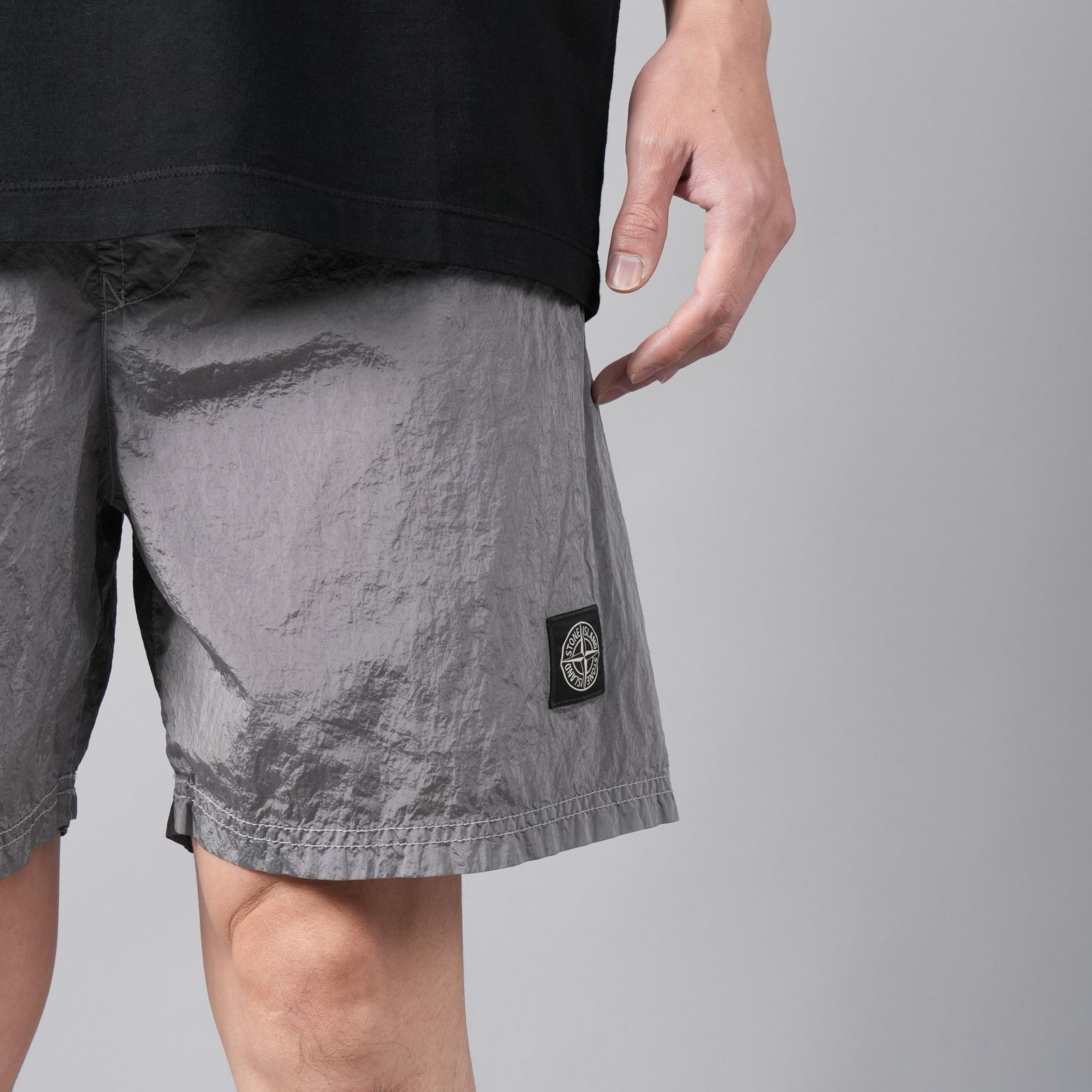 【ラスト1点】B0943 NYLON METAL SWIM PANTS / ナイロンメタル バミューダ スイムパンツ [水陸両用] [ナイロンメタル] (グレー)