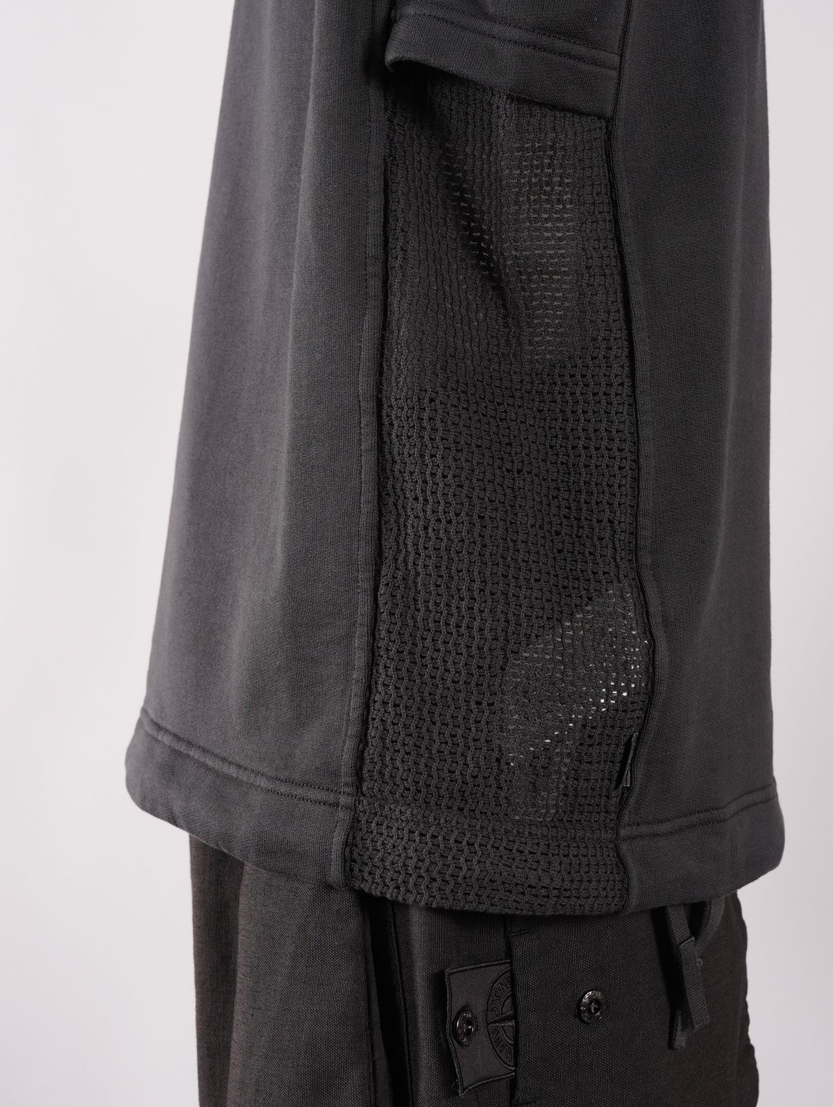 【ラスト1点】CREWNECK FELPA_CHAPTER 1 COTTON LYOCELL FLEECE / クルーネック スウェット (コットンリヨセル) / ブラック/ ルーズフィット